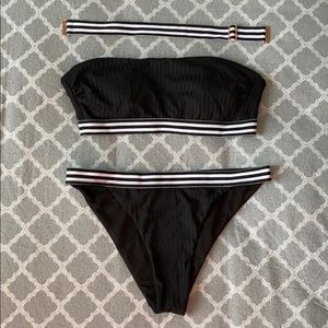 🌿 Black Banded Bikini